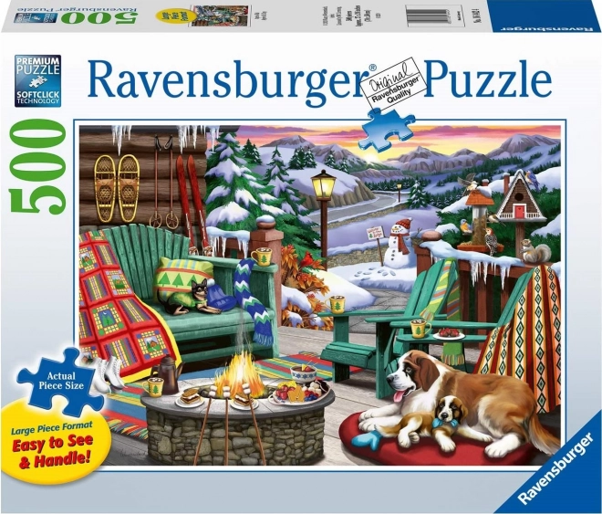 Puzzle Ravensburger locuri confortabile 500 piese XXL