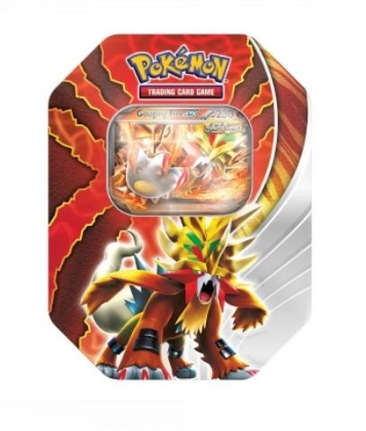 Karty Pokémon Paradox Destinies Tin cu Gouging Fire ex