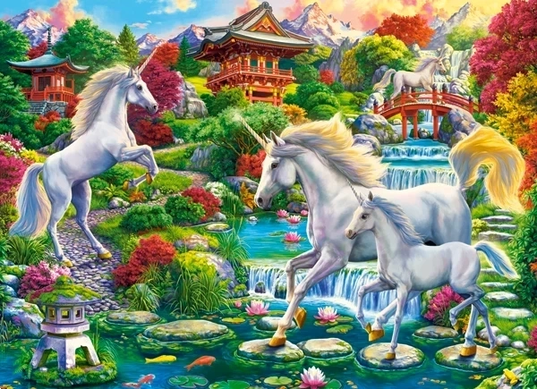 Puzzle Grădina Unicorni - 300 Piese