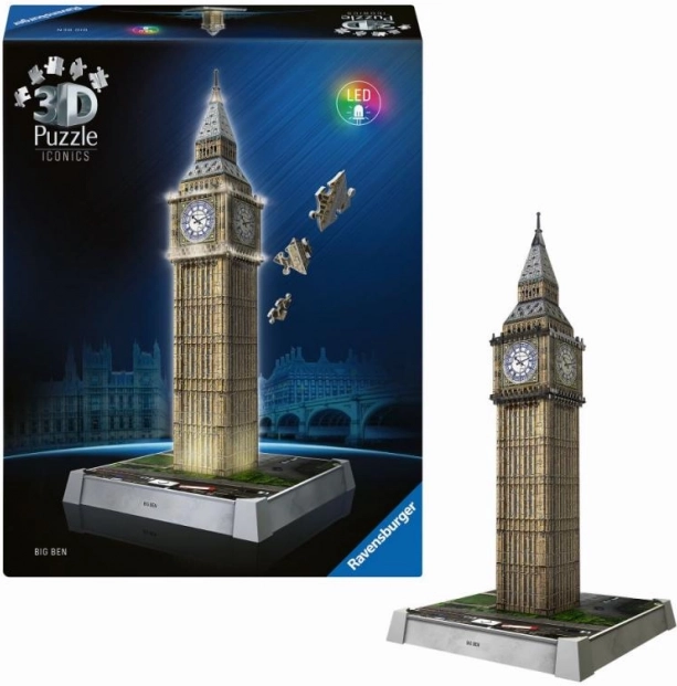 Iconics: Big Ben ediția de noapte – model 3D iluminat cu LED