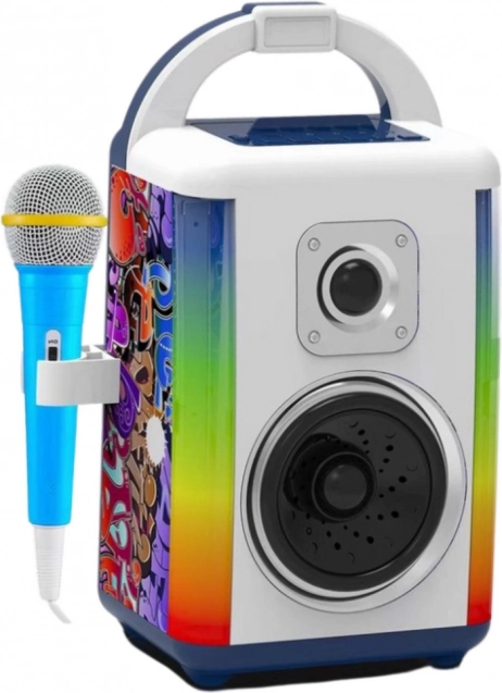 Set de muzică interactiv cu microfon și lumini LED
