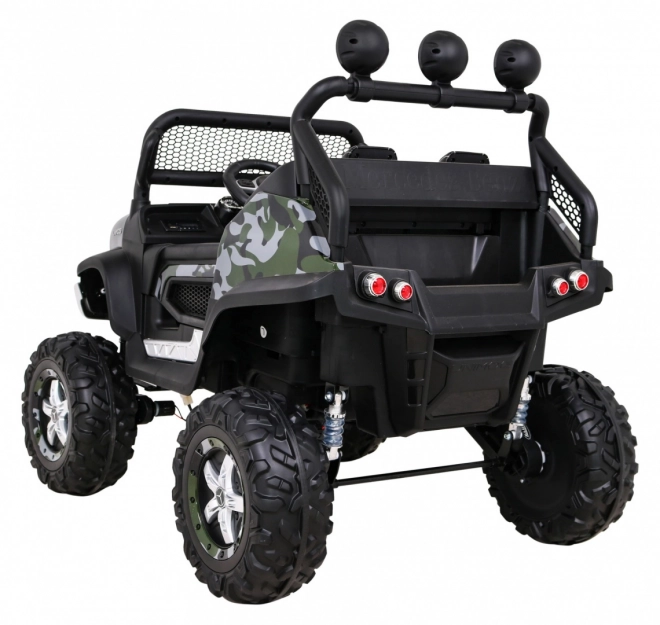 Mercedes Benz Unimog pentru copii Moro lak + tracțiune 4x4 + telecomandă + spațiu bagaje + pornire lentă + MP3 LED