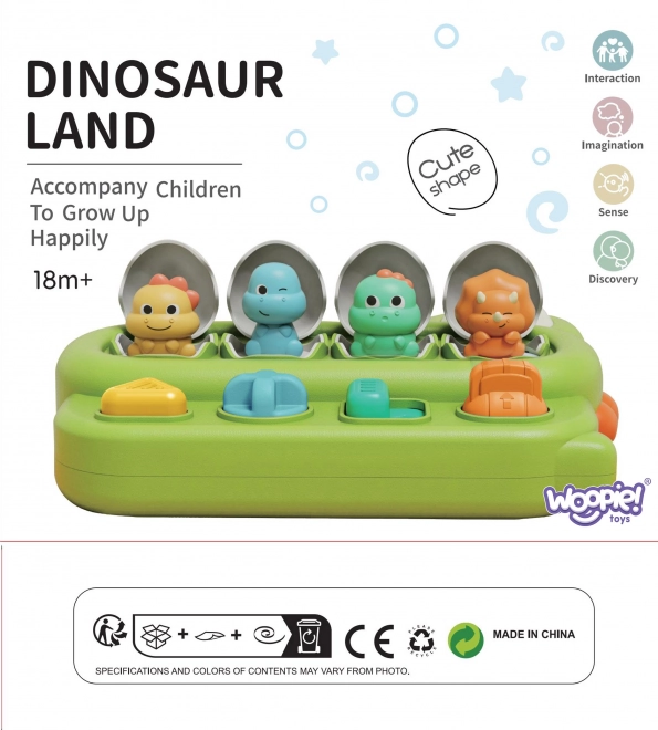 Jucărie Educațională Interactivă Dinozaur POP-UP