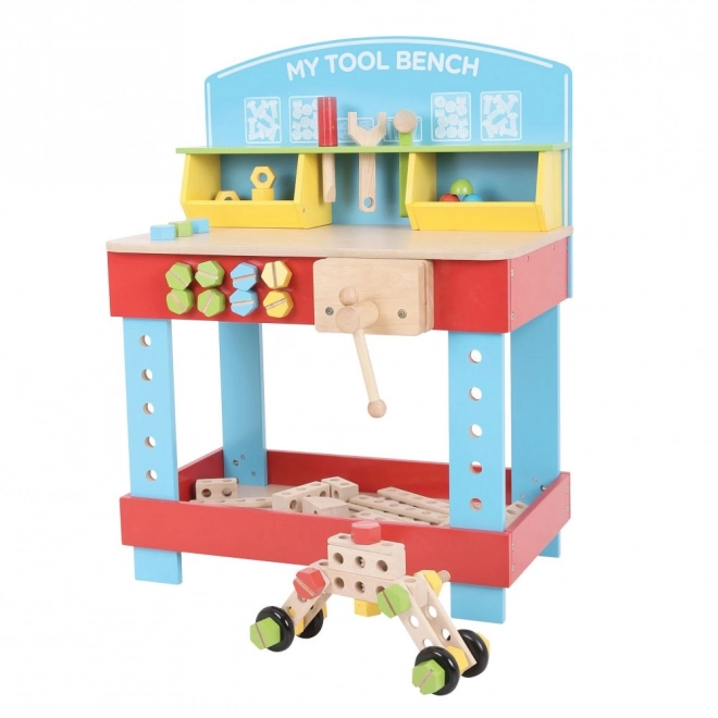 banc de lucru din lemn pentru copii de la Bigjigs Toys