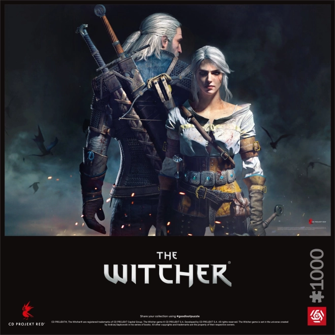 Puzzle Witcher - Geralt și Ciri 1000 de piese