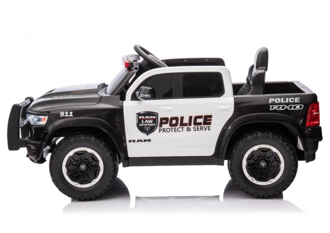 Mașină Electrică pentru Copii Dodge Ram Poliție Negru