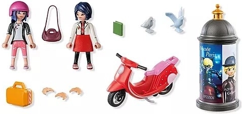 Miraculos: Plimbare cu scooterul prin Paris Figurină Playmobil