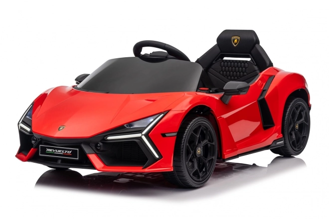 Mașinuță Lamborghini Revuelto pentru copii, roșie