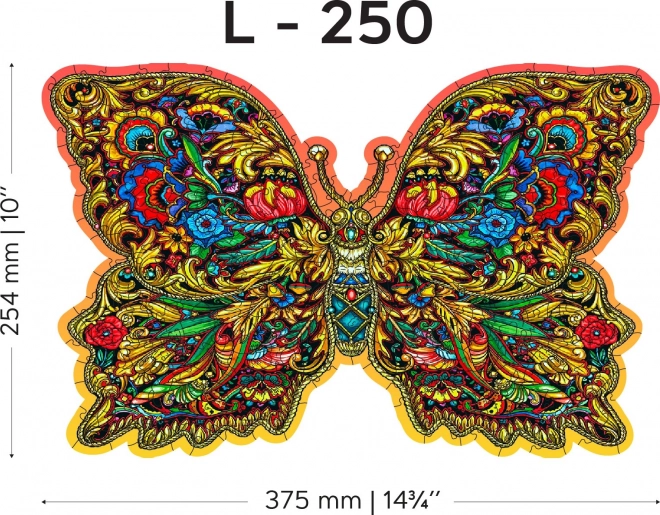 Puzzle din lemn aripi regale