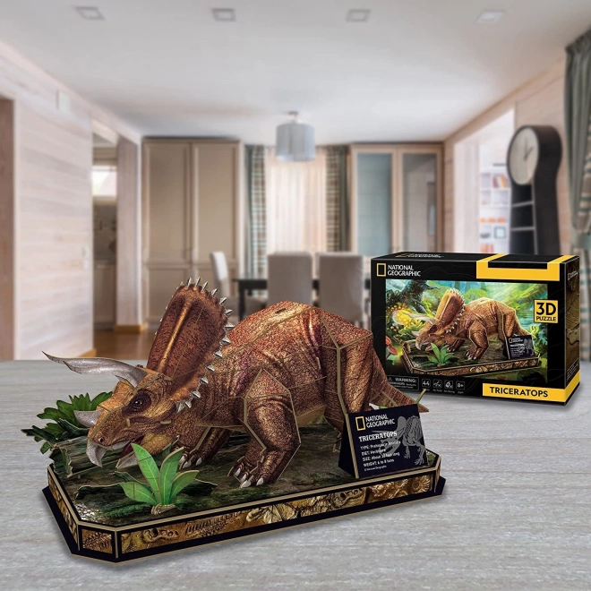 puzzle 3d national geographic - triceratops