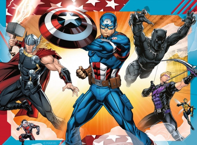 Puzzle Avengers RAVENSBURGER: Eroii cei mai puternici 4 în 1