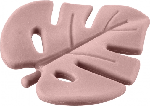 Jucărie de dentiție din silicon Leaf, Old Pink