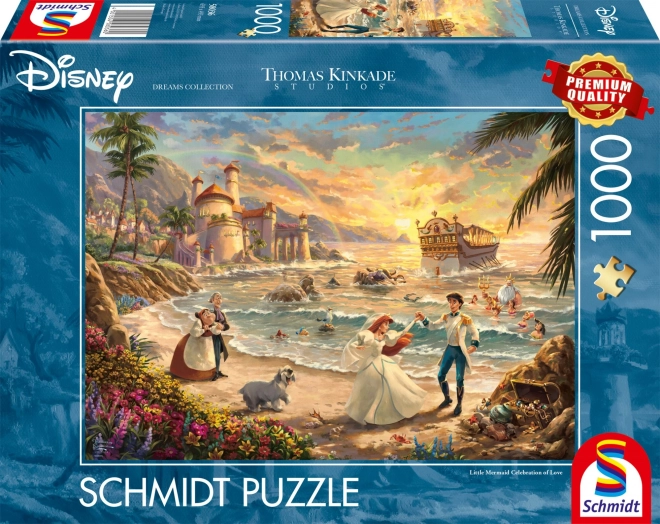 Puzzle SCHMIDT Disney: Mica Sirenă - Sărbătoarea iubirii 1000 piese