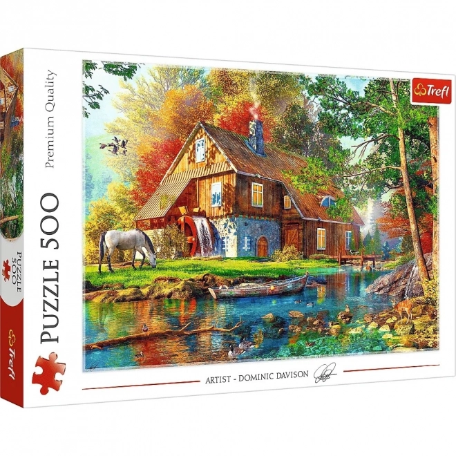 Puzzle Casa de Vis lângă Râu 500 piese