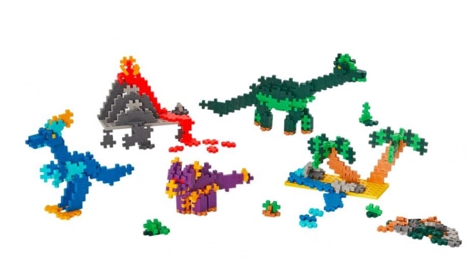 Set de construcție dinozauri Plus-Plus 500 piese