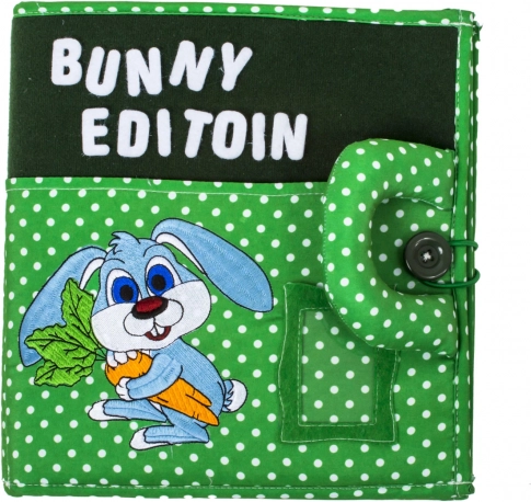 Cărticică interactivă pentru copii Quiet Book, Rabbit
