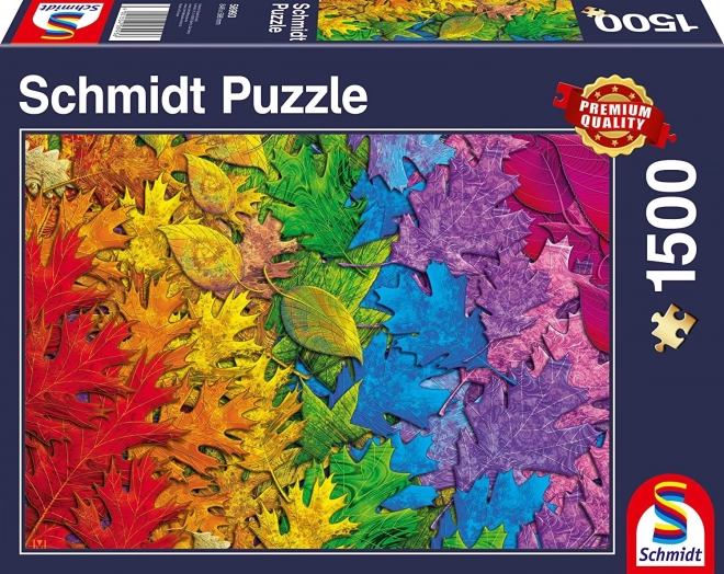 Puzzle Schmidt Frunze Colorate 1500 Piese