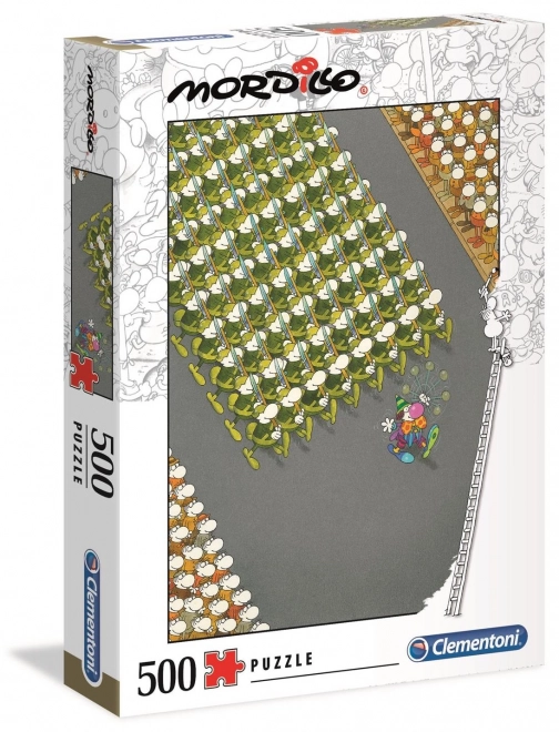 Puzzle 500 piese - Mordillo The March de Clementoni