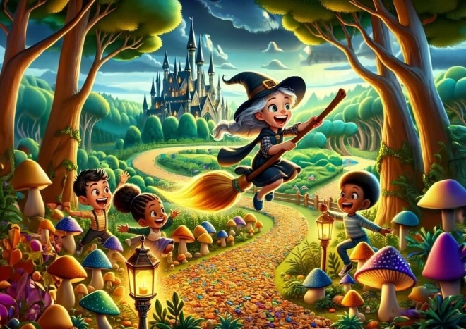 Puzzle Vrajitoare Drăguță 100 piese