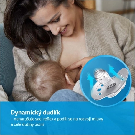Suzete dinamice din silicon LOVI HEY pentru fete 3-6 luni 2 buc