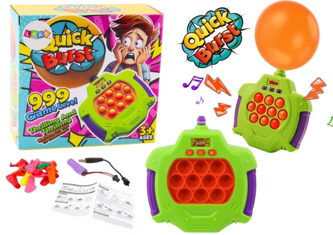 Consolă electronică de dexteritate cu baloane pocnitoare