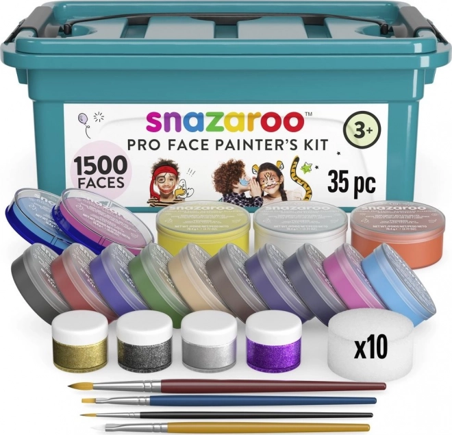 Set profesional pictură pe față SNAZAROO - 35 piese
