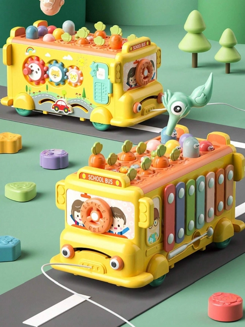 Autobuz interactiv educativ pentru copii Woopie Montessori 6-in-1