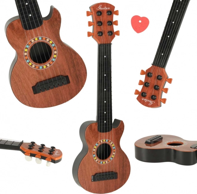 Chitară clasică pentru copii, lemn 6 corzi 46,5 cm