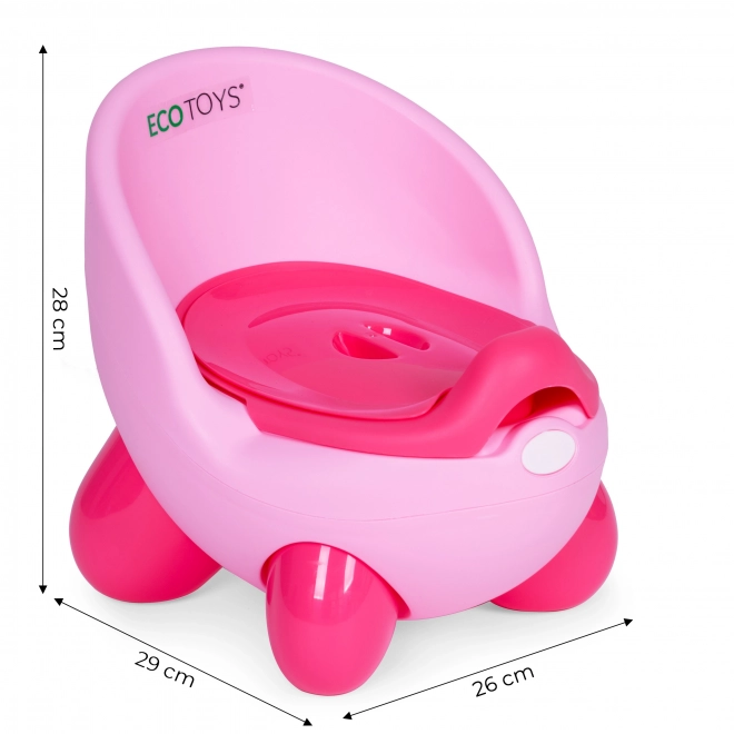 Oliță pentru copii, insert detașabil, picioare antiderapante, roz de la ECOTOYS