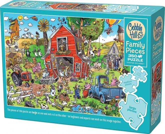 Puzzle de familie Ferma nebună 350 piese