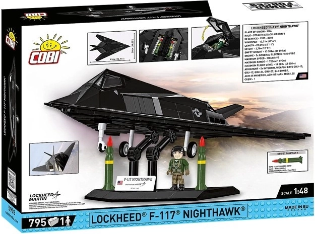 Model F-117 Nighthawk cu 795 piese