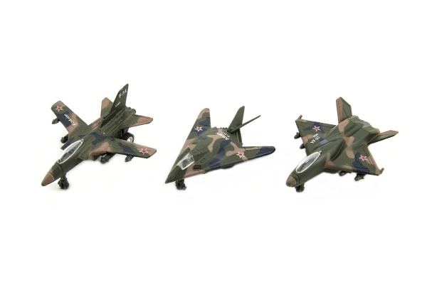 Avion de vânătoare militară din metal și plastic