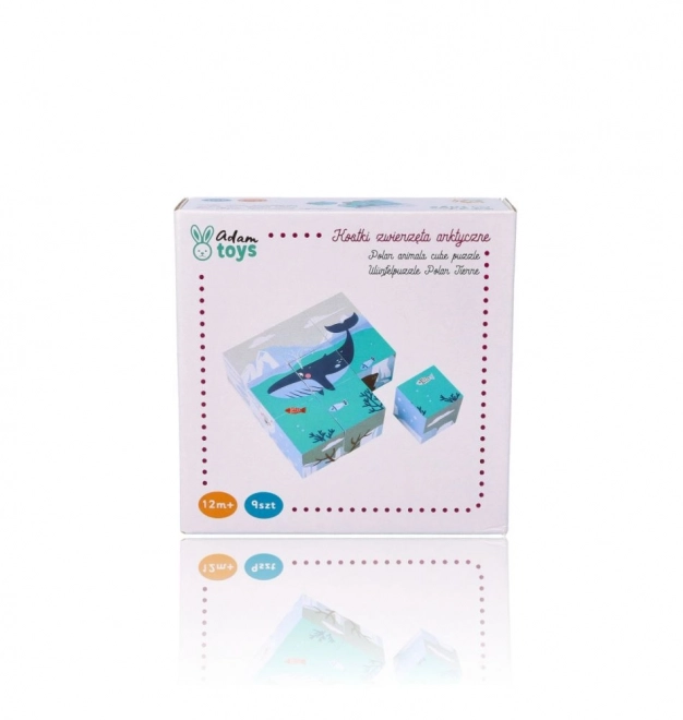 Cuburi Puzzle Animale Polare