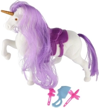 Unicorn cu coamă de pieptănat și accesorii