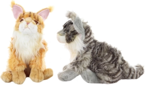 Pisică Maine Coon din pluș 37 cm eco-friendly