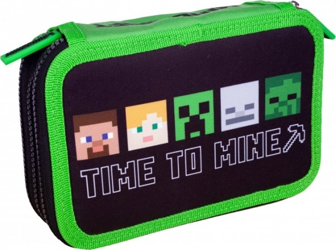 Penar școlar Minecraft Alex și Steve trei niveluri