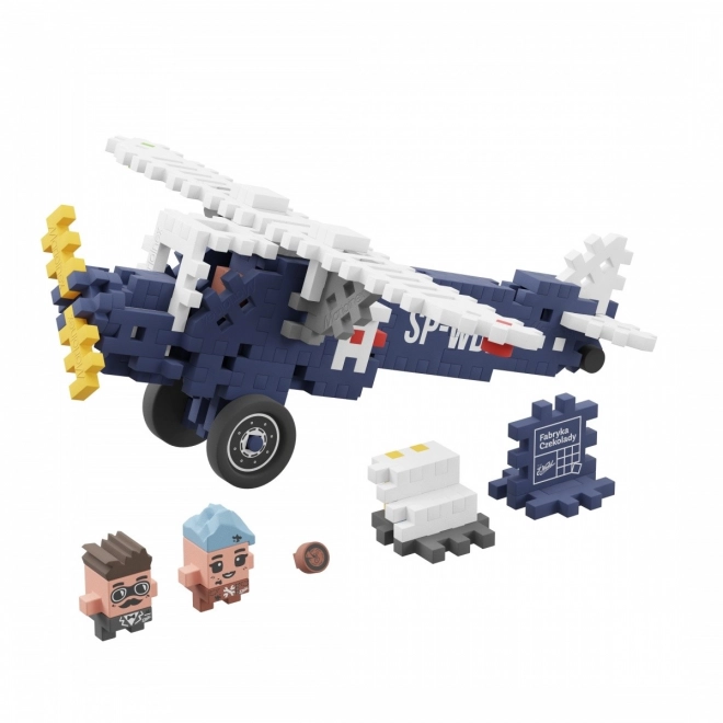 Set de construcție mini Waffle avionul RWD-13 Wedel