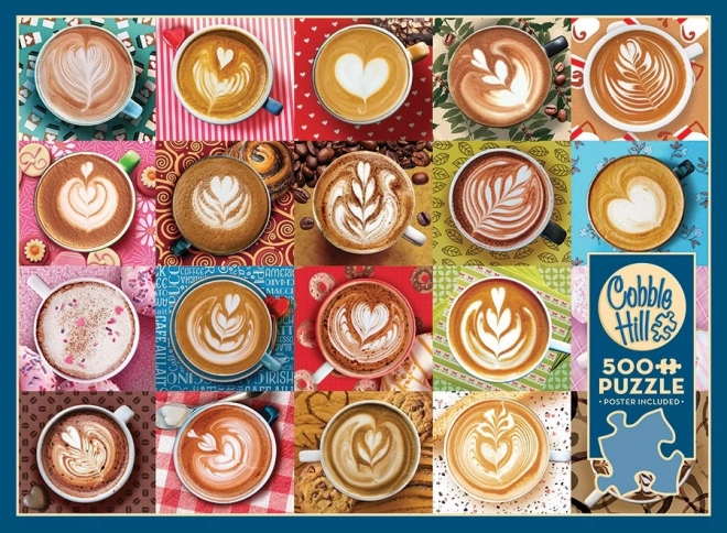Puzzle Iubesc latte COBBLE HILL, 500 piese