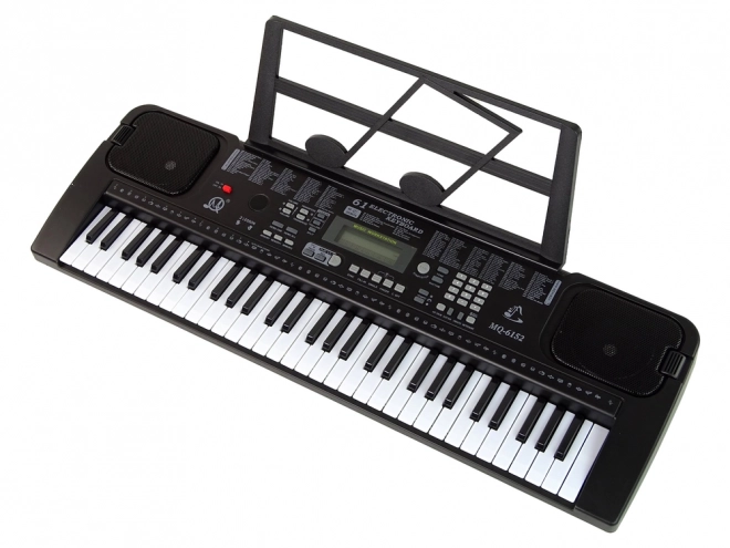 keyboard cu microfon instrument muzical negru