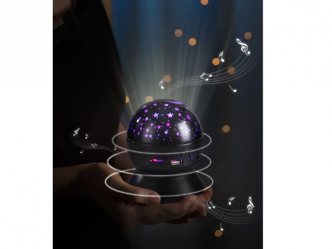 Proiector LED de noapte cu difuzor Bluetooth