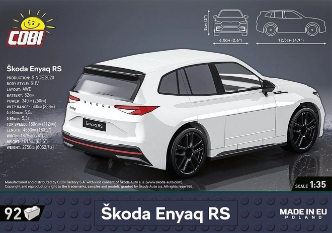 Set de construcție Skoda Enyaq RS