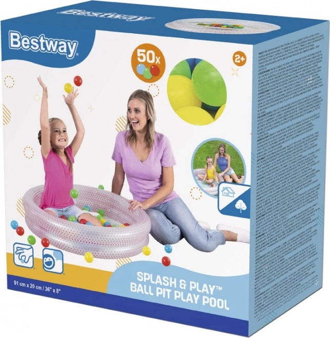 Piscină gonflabilă 2 în 1 cu bile BESTWAY