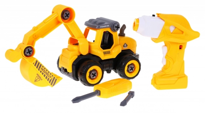 Excavator motorizat pentru copii cu sunete