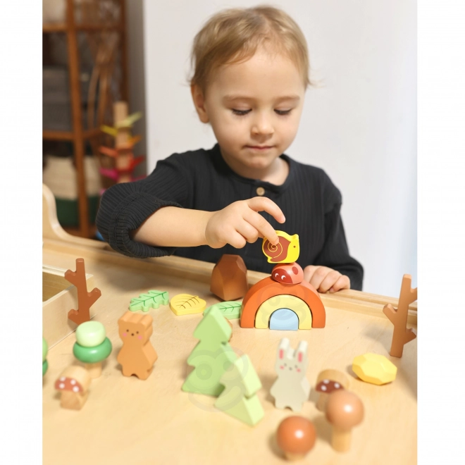 Set pădure din lemn copii Tooky Toy