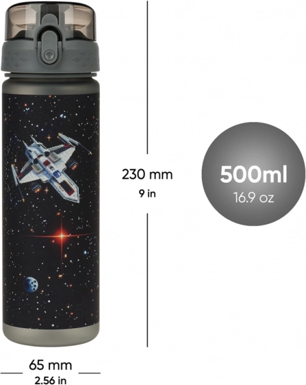 Sticlă de băut Tritan BAAGL Pixel Space 500 ml