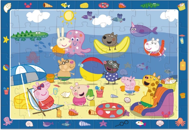 Puzzle cu căutare de imagini Peppa Pig 50 piese