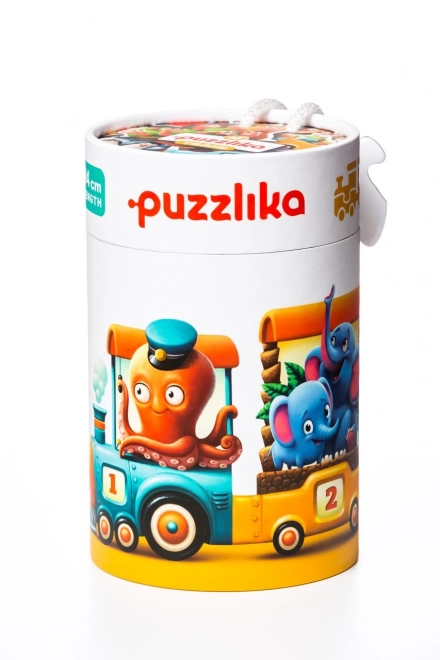 Puzzle educativ cu tren de 94 cm pentru copii mici - 20 piese