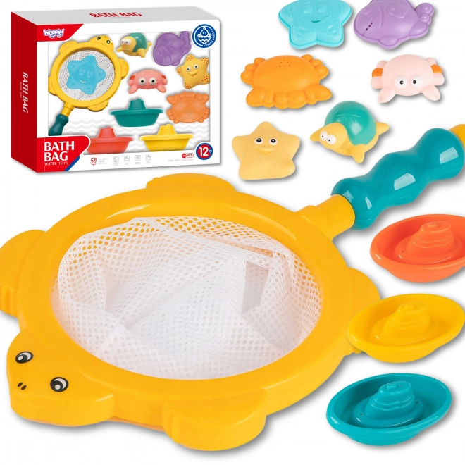 Set de baie cu animale marine și bărci Woopie