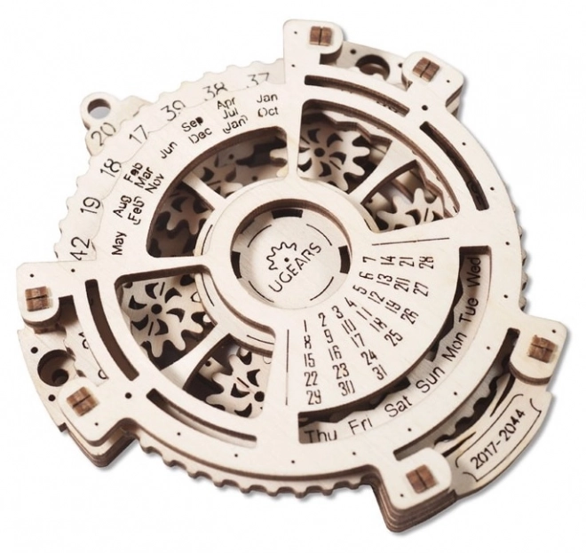 Puzzle mecanic din lemn 3D - calendar UGEARS