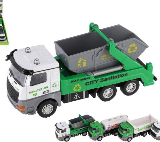 Mașină de servicii de curățenie urbană metal/plastic 14 cm cu retragere